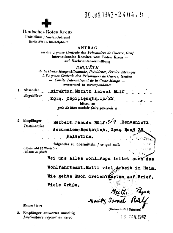 03 Brief über das Rote Kreuz von Moritz Rülf an seinen Sohn Herbert,30.1.1942-sammlung GfCJZ-Lippe _90dpi.png